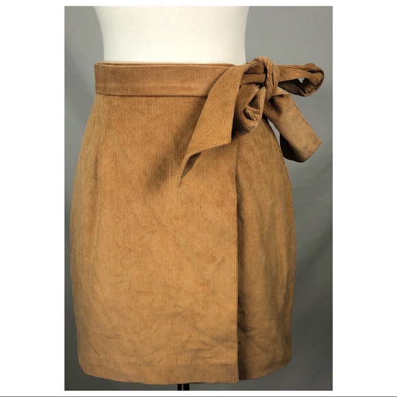 Lauren James Dresses & Skirts - Lauren James Size XS Brown Corduroy Wrap Skirt